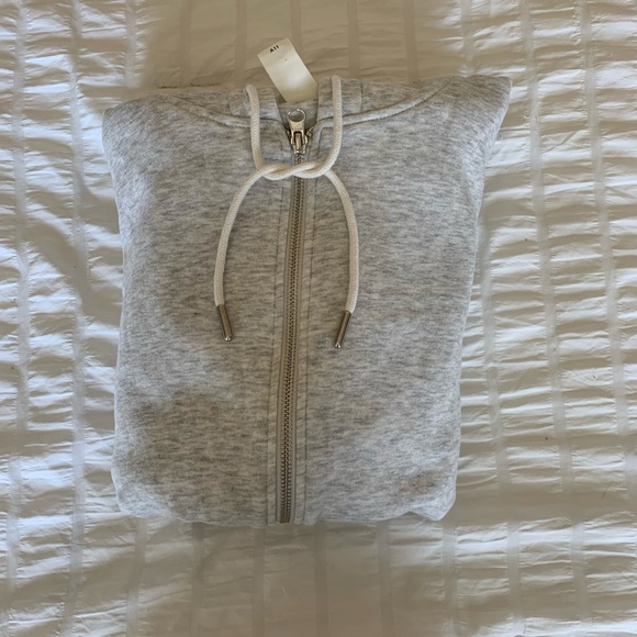 h&m light grey zip up🍁 - Picture 3 of 4